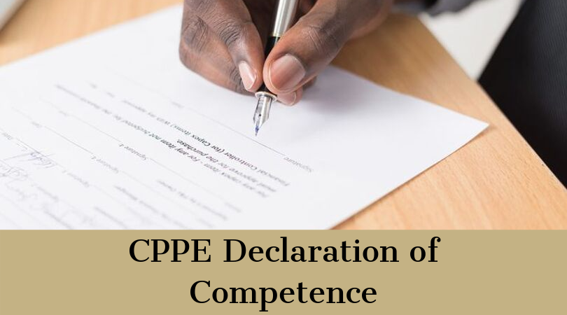 CPPE Declaration of Competence